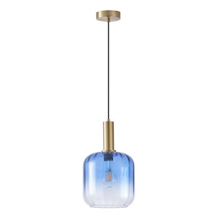 Pakabinamas sietynas 1xE27/15W/230V mėlyna/dūminis diametras 20 cm