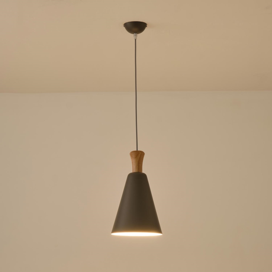 Pakabinamas sietynas 1xE27/15W/230V pilka diametras 20 cm