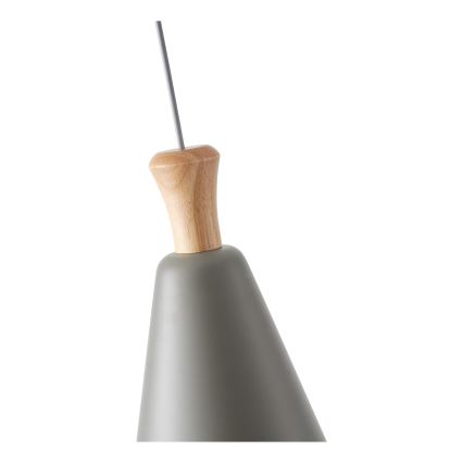 Pakabinamas sietynas 1xE27/15W/230V pilka diametras 20 cm