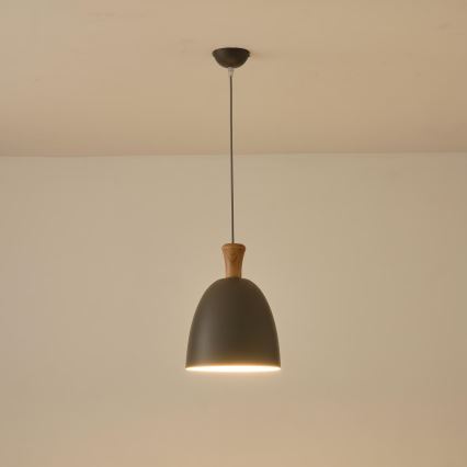 Pakabinamas sietynas 1xE27/15W/230V pilka diametras 23 cm