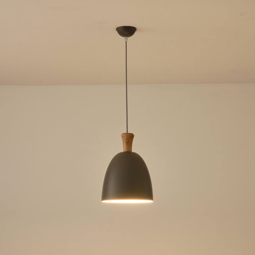 Pakabinamas sietynas 1xE27/15W/230V pilka diametras 23 cm