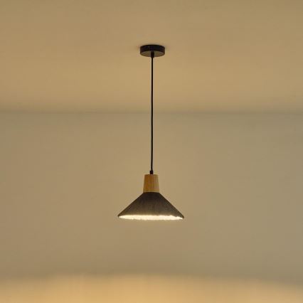 Pakabinamas sietynas 1xE27/15W/230V pilka