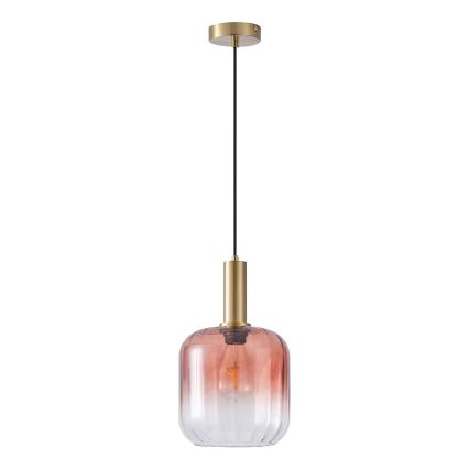 Pakabinamas sietynas 1xE27/15W/230V raudona/dūminis diametras 20 cm