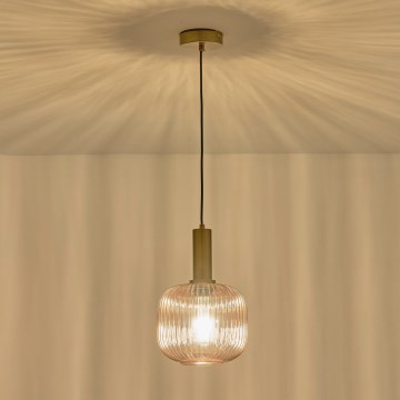 Pakabinamas sietynas 1xE27/15W/230V ruda diametras 20 cm