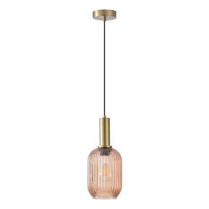Pakabinamas sietynas 1xE27/15W/230V ruda pr. 13 cm