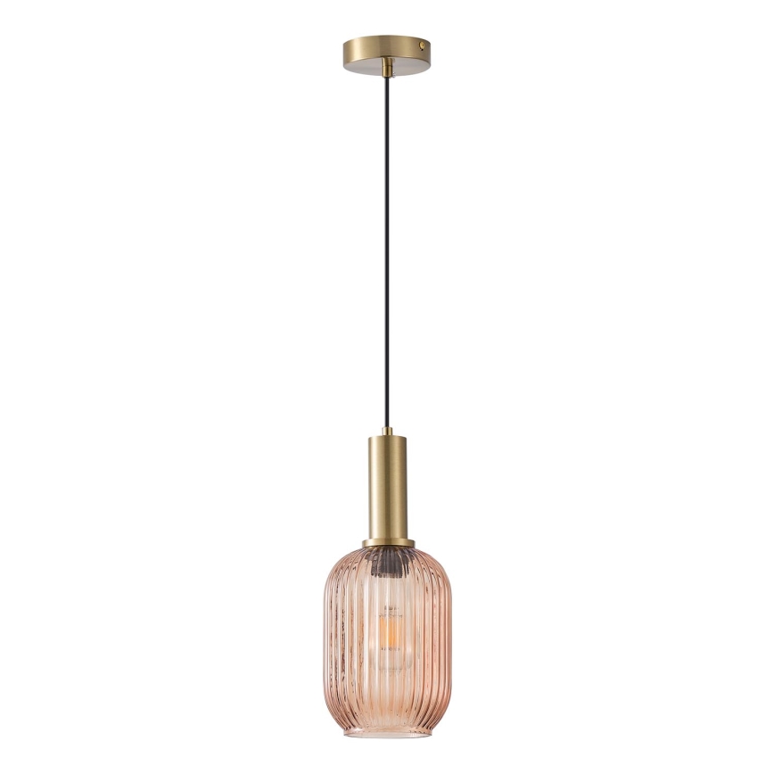 Pakabinamas sietynas 1xE27/15W/230V ruda pr. 13 cm