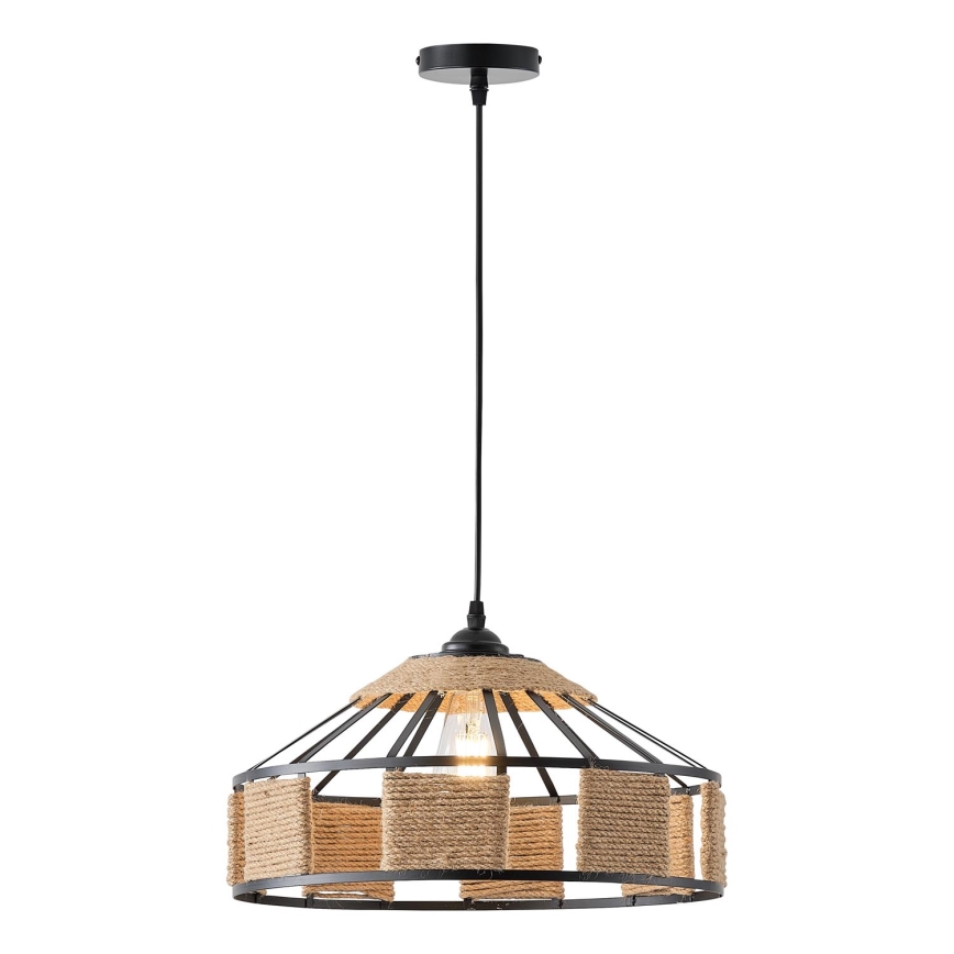 Pakabinamas sietynas 1xE27/15W/230V smėlio spalva