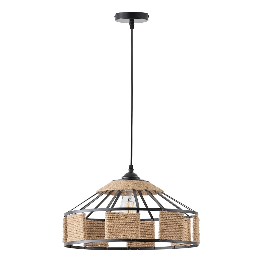 Pakabinamas sietynas 1xE27/15W/230V smėlio spalva