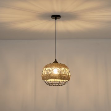Pakabinamas sietynas 1xE27/15W/230V smėlio spalva