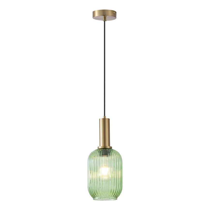 Pakabinamas sietynas 1xE27/15W/230V žalia 13 cm