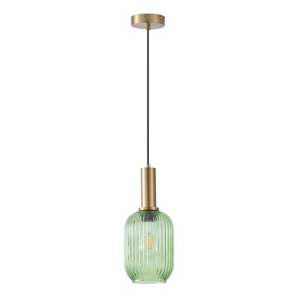 Pakabinamas sietynas 1xE27/15W/230V žalia 13 cm