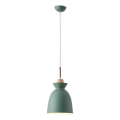 Pakabinamas sietynas 1xE27/15W/230V žalia diametras 19,5 cm