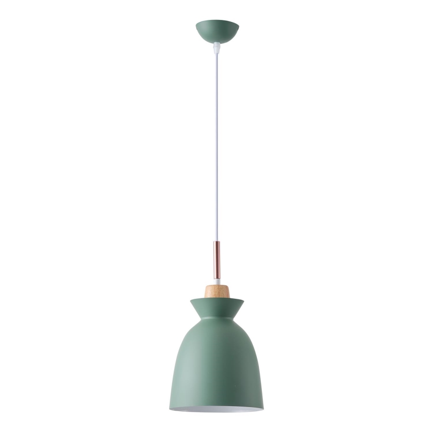 Pakabinamas sietynas 1xE27/15W/230V žalia diametras 19,5 cm
