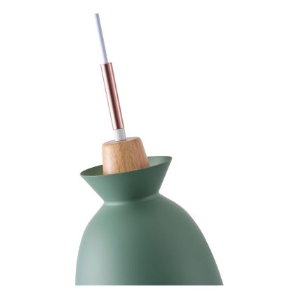 Pakabinamas sietynas 1xE27/15W/230V žalia diametras 19,5 cm