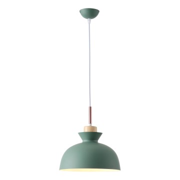 Pakabinamas sietynas 1xE27/15W/230V žalia diametras 28 cm