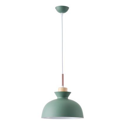 Pakabinamas sietynas 1xE27/15W/230V žalia diametras 28 cm