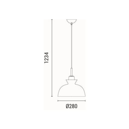 Pakabinamas sietynas 1xE27/15W/230V žalia diametras 28 cm