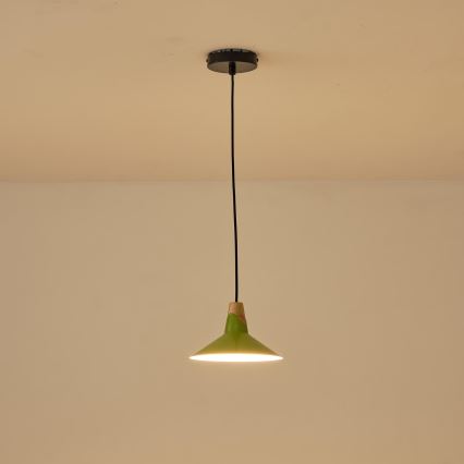 Pakabinamas sietynas 1xE27/15W/230V žalia