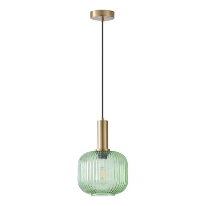 Pakabinamas sietynas 1xE27/15W/230V žalia pr. 20 cm