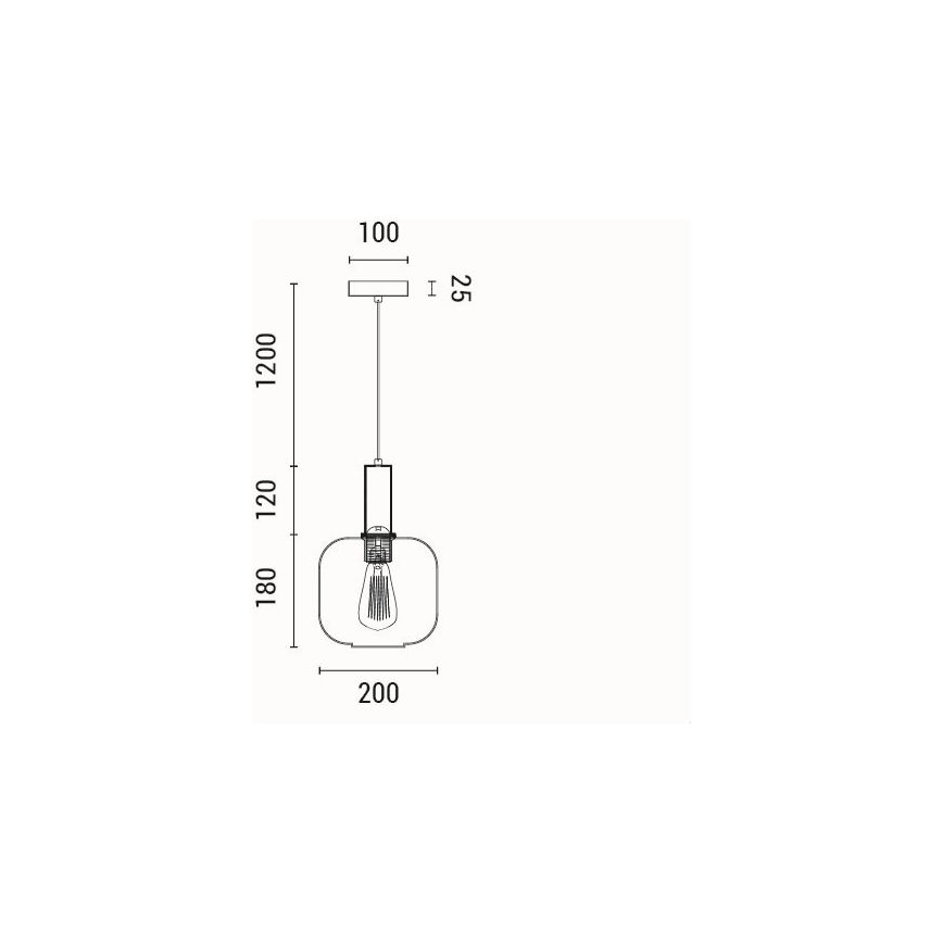 Pakabinamas sietynas 1xE27/15W/230V žalia pr. 20 cm