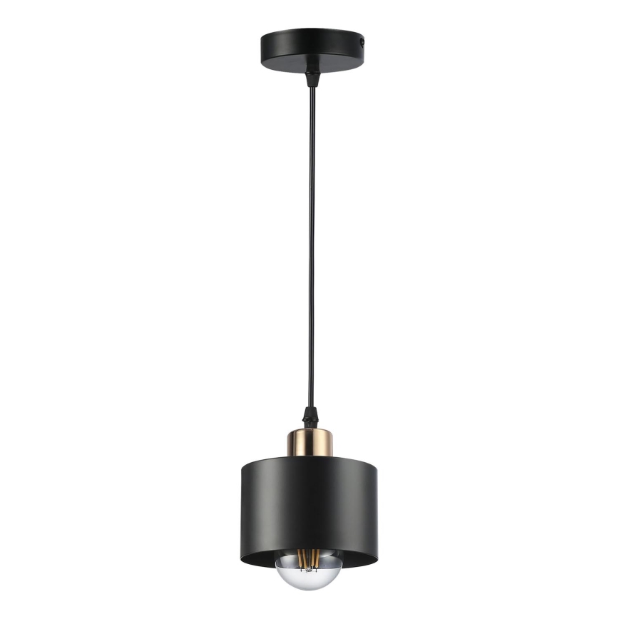Pakabinamas sietynas 1xE27/35W/230V diametras 12 cm juoda/auksas