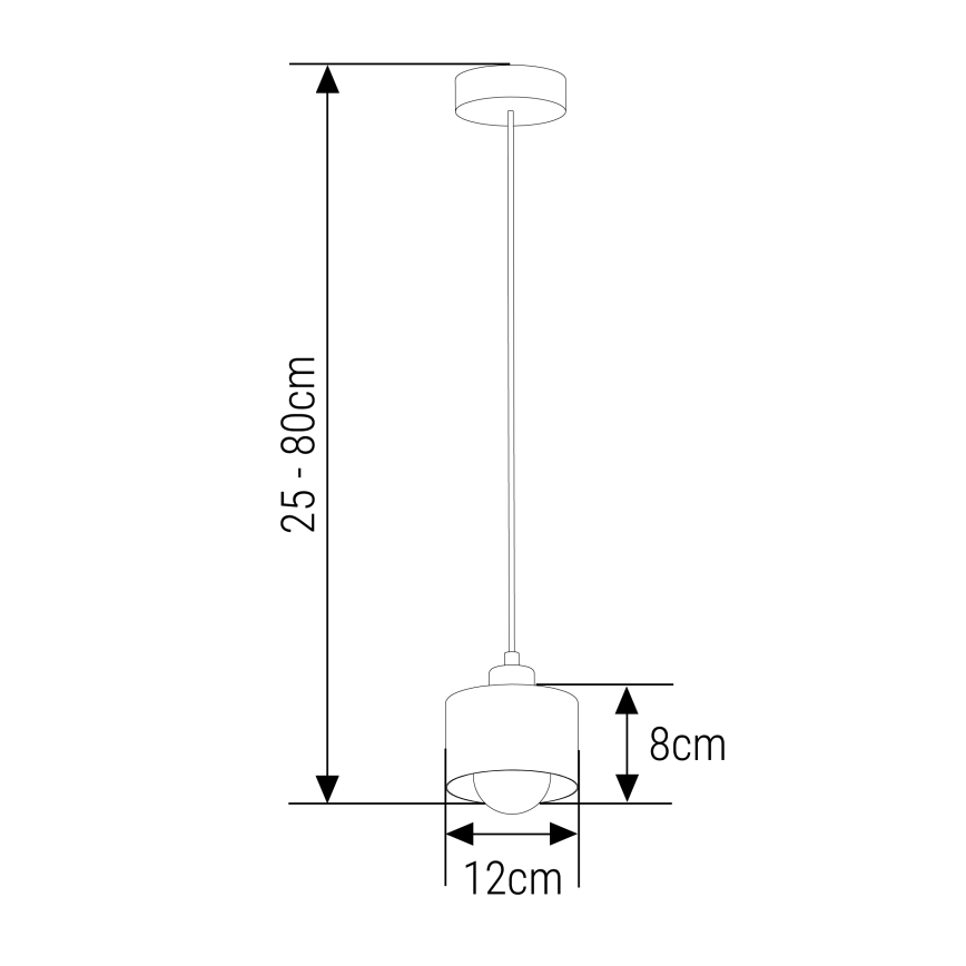 Pakabinamas sietynas 1xE27/35W/230V diametras 12 cm juoda/auksas