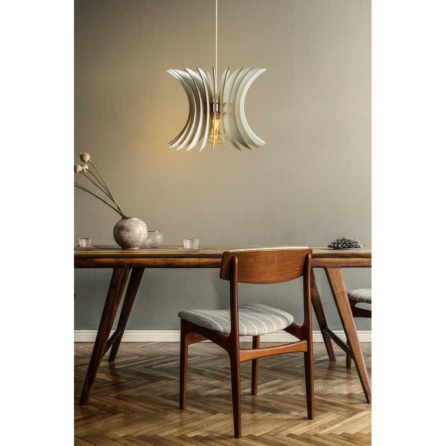 Pakabinamas sietynas 1xE27/60W/230V balta diametras 20 cm