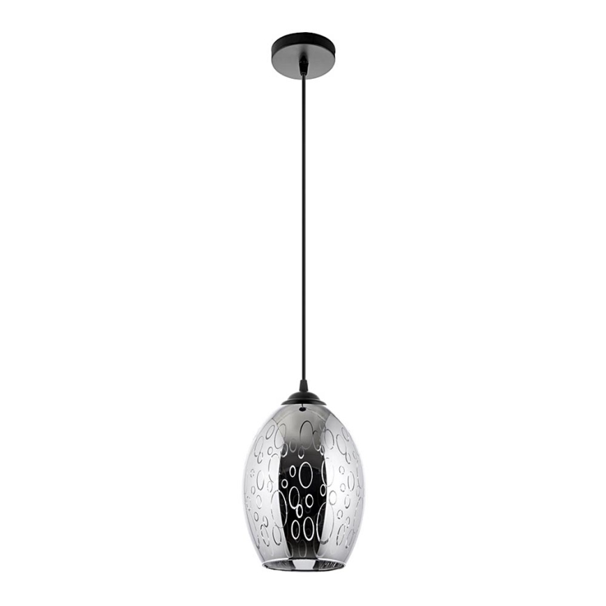 Pakabinamas sietynas 1xE27/60W/230V diametras 16 cm juoda