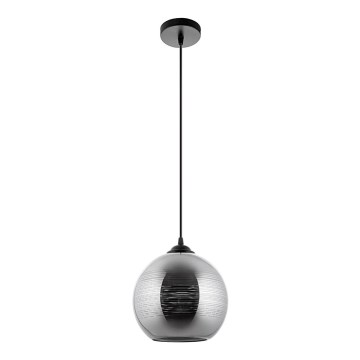 Pakabinamas sietynas 1xE27/60W/230V diametras 20 cm juoda