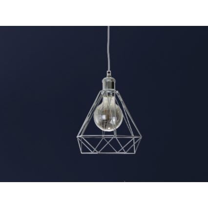 Pakabinamas sietynas 1xE27/60W/230V diametras 22 cm blizgus chromas