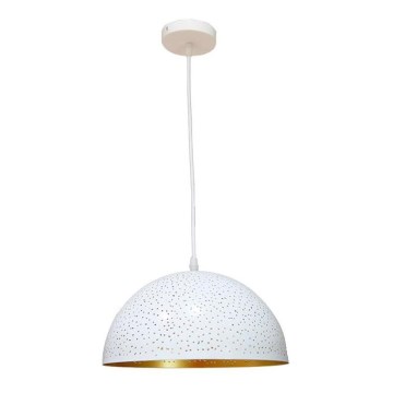 Pakabinamas sietynas 1xE27/60W/230V diametras 30 cm balta