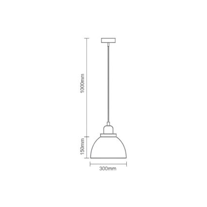 Pakabinamas sietynas 1xE27/60W/230V diametras 30 cm