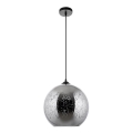 Pakabinamas sietynas 1xE27/60W/230V diametras 30 cm juoda