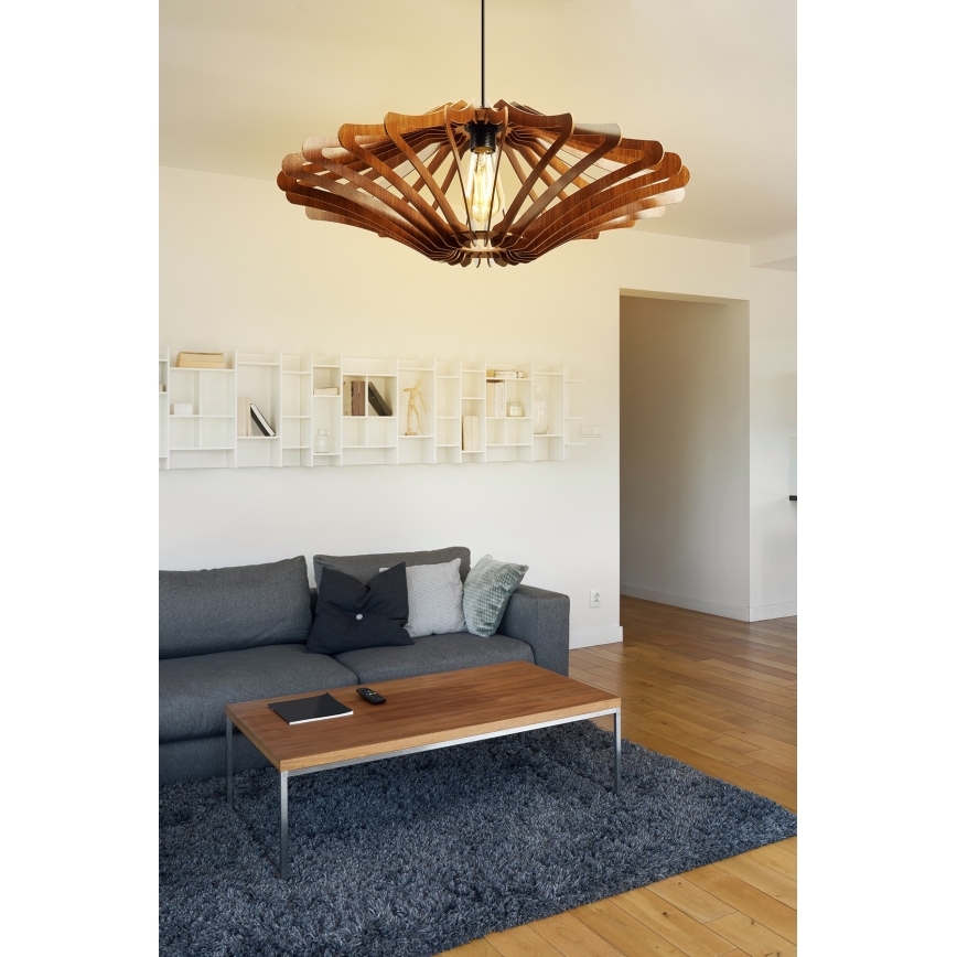 Pakabinamas sietynas 1xE27/60W/230V ruda diametras 47 cm
