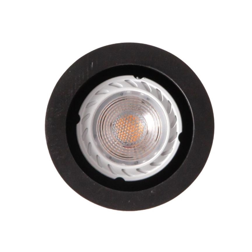 Pakabinamas sietynas 1xGU10/10W/230V uosio/medžio masyvo juoda