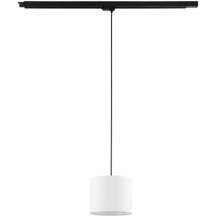 Pakabinamas sietynas 3 fazių bėgių sistemai TRACER 1xE27/15W/230V diametras 20 cm juoda/balta