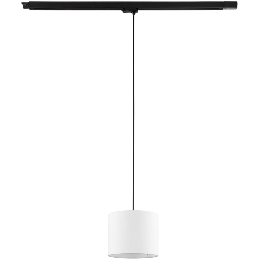 Pakabinamas sietynas 3 fazių bėgių sistemai TRACER 1xE27/15W/230V diametras 20 cm juoda/balta