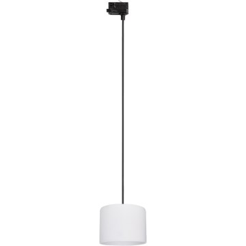Pakabinamas sietynas 3 fazių bėgių sistemai TRACER 1xE27/15W/230V diametras 20 cm juoda/balta