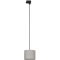 Pakabinamas sietynas 3 fazių bėgių sistemai TRACER 1xE27/15W/230V diametras 20 cm juoda/pilka
