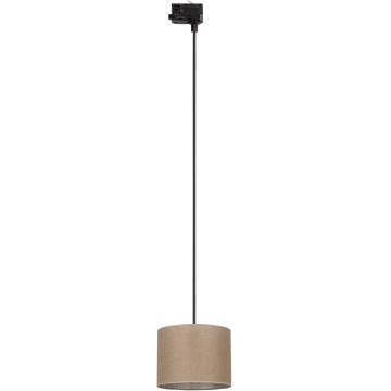 Pakabinamas sietynas 3 fazių bėgių sistemai TRACER 1xE27/15W/230V diametras 20 cm juoda/ruda