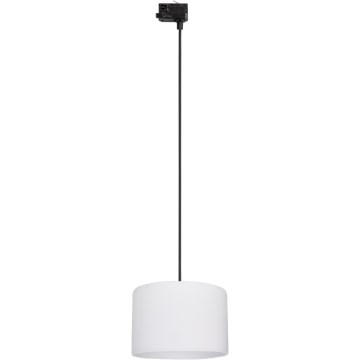 Pakabinamas sietynas 3 fazių bėgių sistemai TRACER 1xE27/15W/230V diametras 30 cm juoda/balta