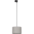Pakabinamas sietynas 3 fazių bėgių sistemai TRACER 1xE27/15W/230V diametras 30 cm juoda/pilka