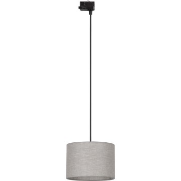 Pakabinamas sietynas 3 fazių bėgių sistemai TRACER 1xE27/15W/230V diametras 30 cm juoda/pilka