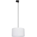 Pakabinamas sietynas 3 fazių bėgių sistemai TRACER 1xE27/15W/230V diametras 38 cm juoda/balta