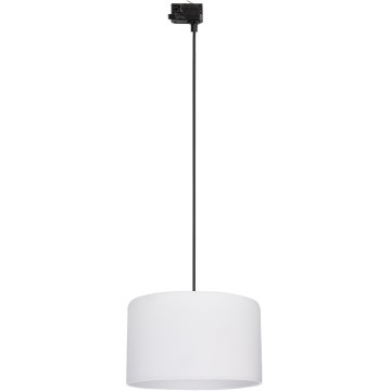 Pakabinamas sietynas 3 fazių bėgių sistemai TRACER 1xE27/15W/230V diametras 38 cm juoda/balta