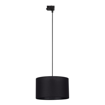 Pakabinamas sietynas 3 fazių bėgių sistemai TRACER 1xE27/15W/230V diametras 38 cm juoda
