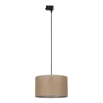 Pakabinamas sietynas 3 fazių bėgių sistemai TRACER 1xE27/15W/230V diametras 38 cm juoda/ruda