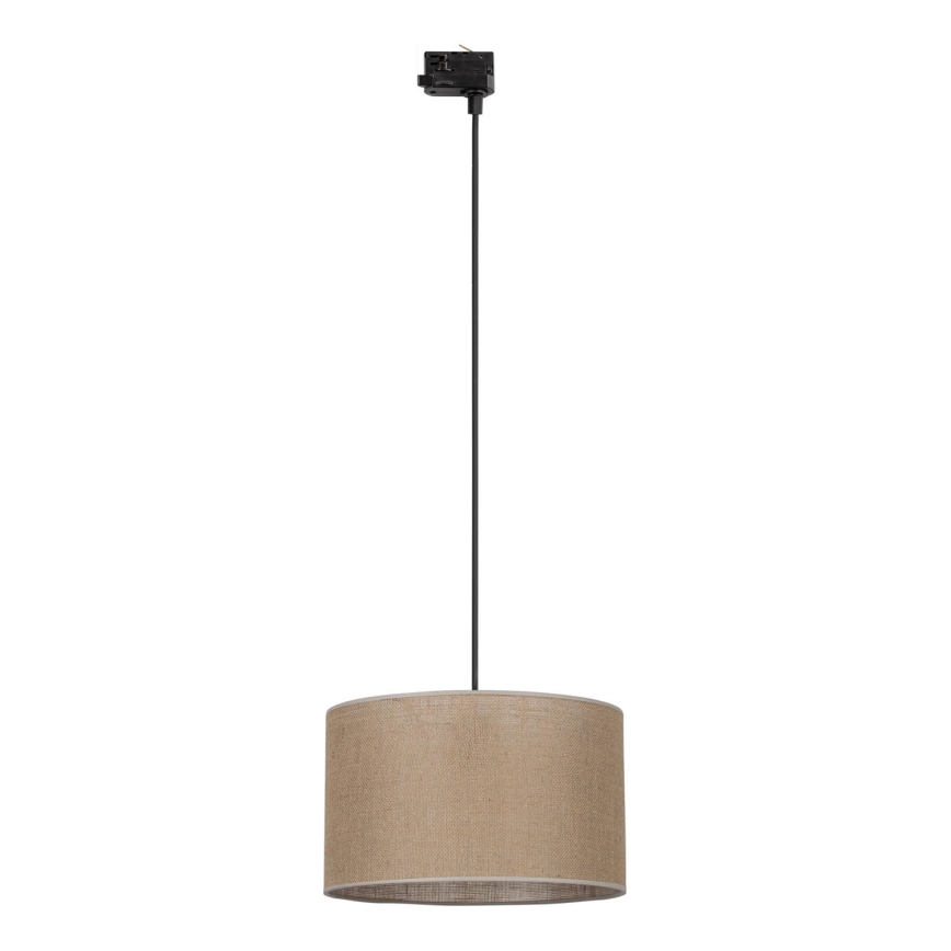 Pakabinamas sietynas 3 fazių bėgių sistemai TRACER 1xE27/15W/230V diametras 38 cm juoda/ruda