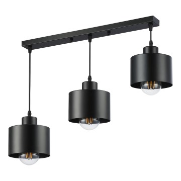 Pakabinamas sietynas 3xE27/35W/230V juoda
