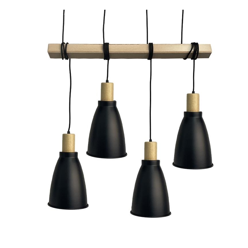 Pakabinamas sietynas 4xE27/60W/230V juoda